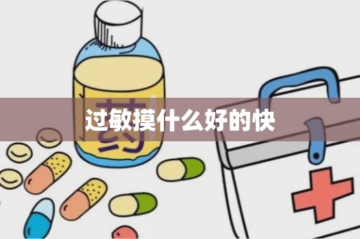 过敏摸什么好的快