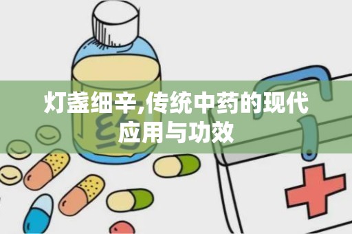 灯盏细辛,传统中药的现代应用与功效