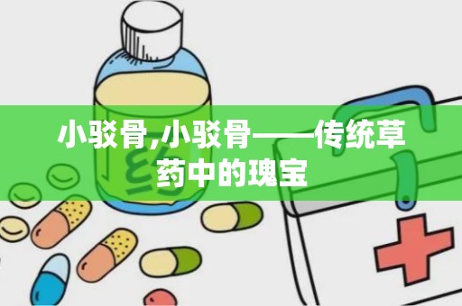 小驳骨,小驳骨——传统草药中的瑰宝